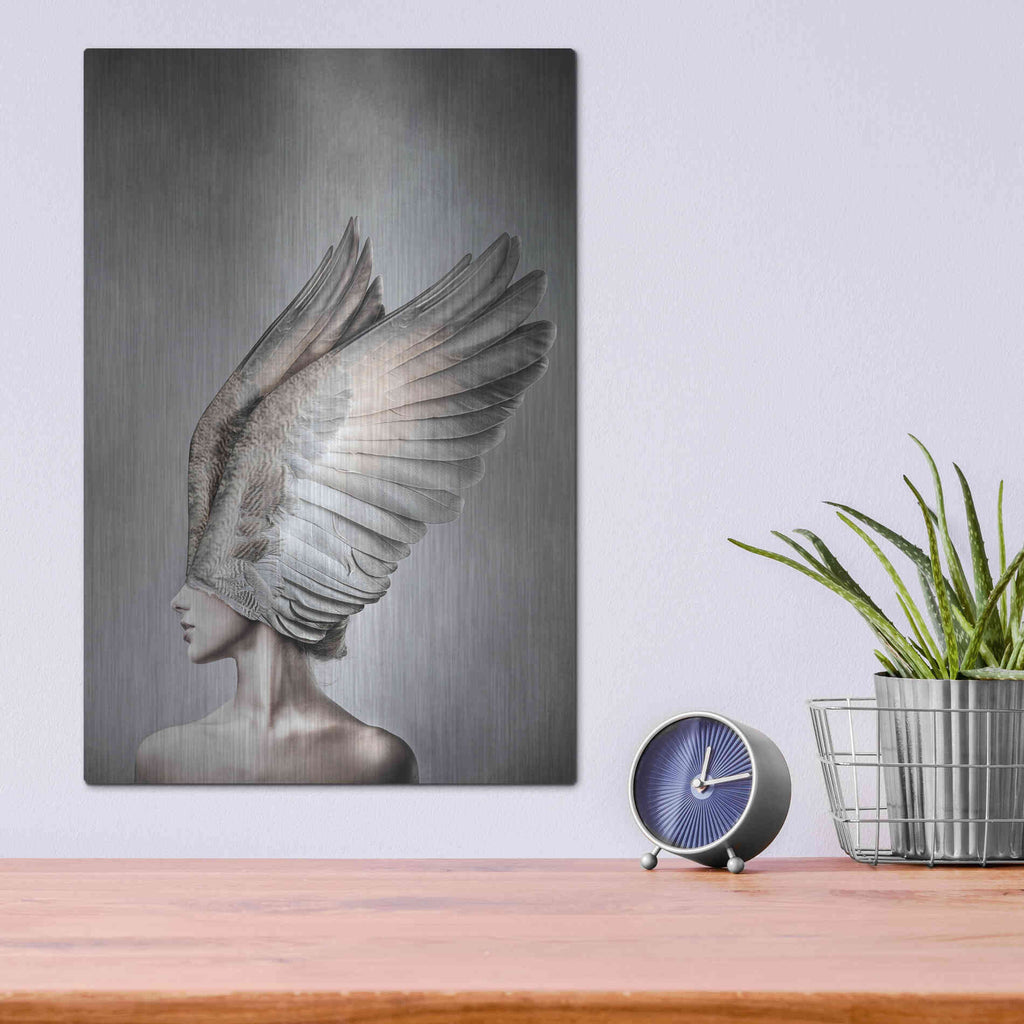 Luxe Metal Art 'Thea' by Design Fabrikken, Metal Wall Art,12x16