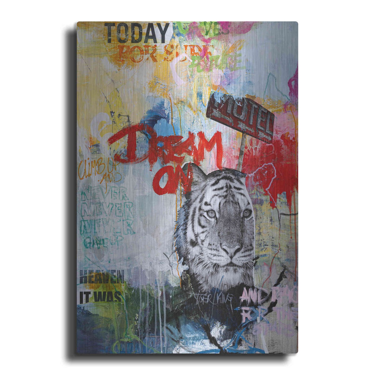 Luxe Metal Art 'Tiger King' by Design Fabrikken, Metal Wall Art