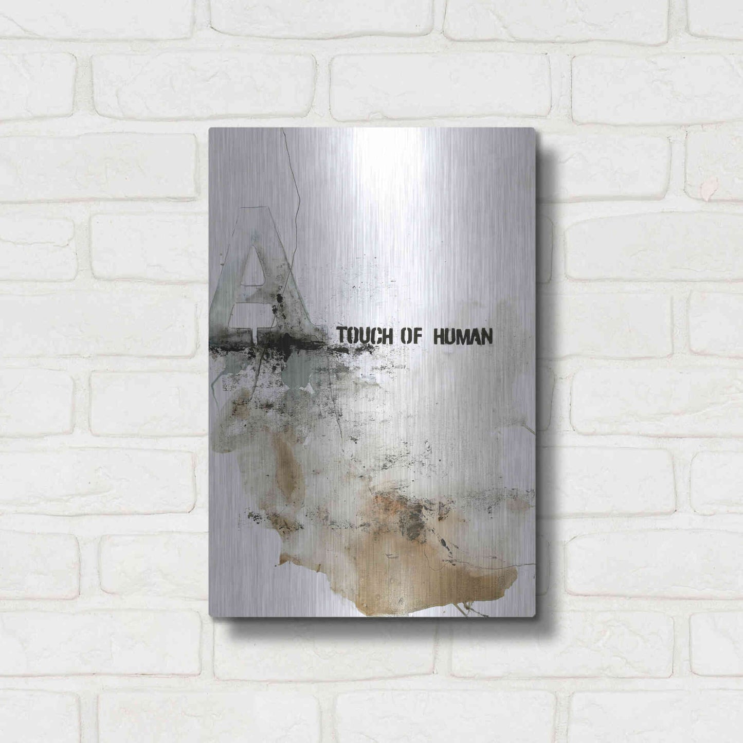 Luxe Metal Art 'Touch of Human' by Design Fabrikken, Metal Wall Art,12x16