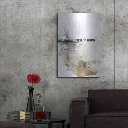 Luxe Metal Art 'Touch of Human' by Design Fabrikken, Metal Wall Art,24x36