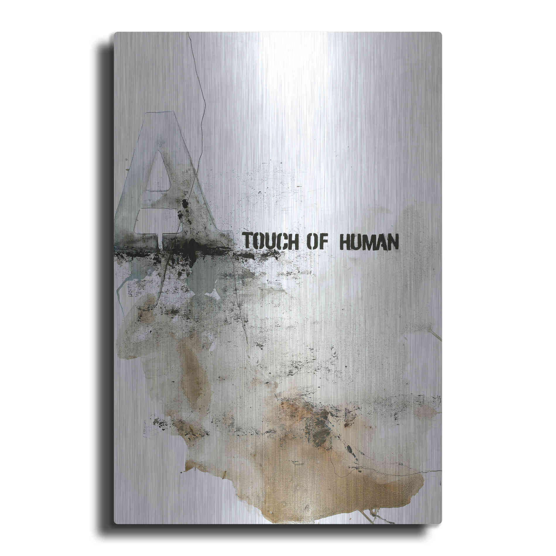 Luxe Metal Art 'Touch of Human' by Design Fabrikken, Metal Wall Art