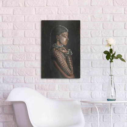 Luxe Metal Art 'Tribal Woman' by Design Fabrikken, Metal Wall Art,16x24