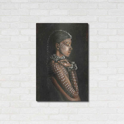 Luxe Metal Art 'Tribal Woman' by Design Fabrikken, Metal Wall Art,24x36