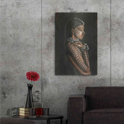 Luxe Metal Art 'Tribal Woman' by Design Fabrikken, Metal Wall Art,24x36