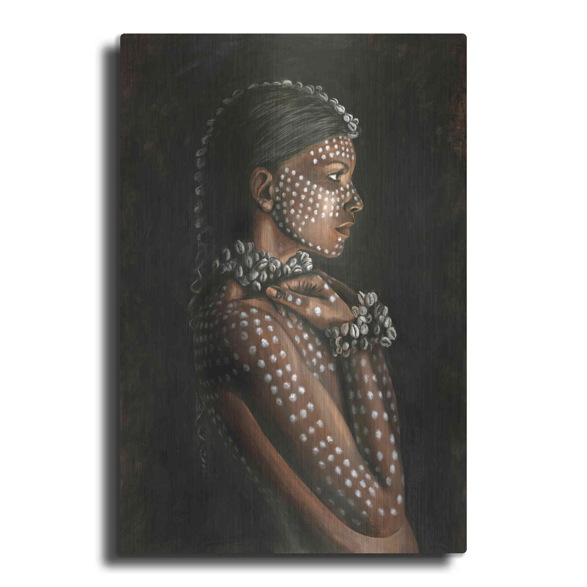 Luxe Metal Art 'Tribal Woman' by Design Fabrikken, Metal Wall Art