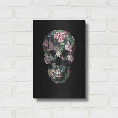 Luxe Metal Art 'Tropic Skull' by Design Fabrikken, Metal Wall Art,12x16