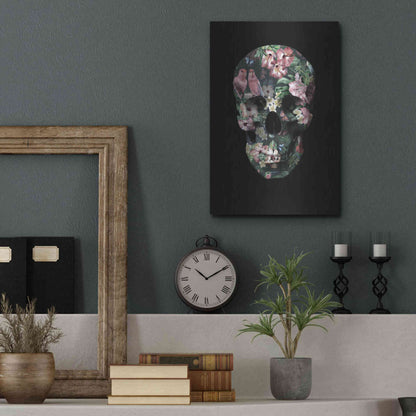 Luxe Metal Art 'Tropic Skull' by Design Fabrikken, Metal Wall Art,12x16