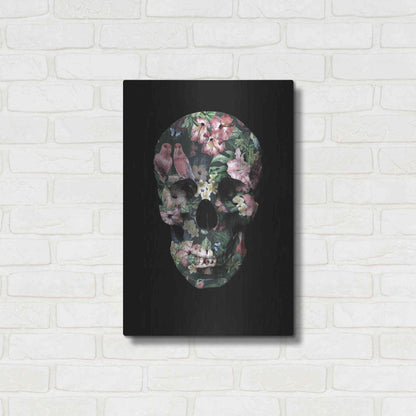 Luxe Metal Art 'Tropic Skull' by Design Fabrikken, Metal Wall Art,16x24