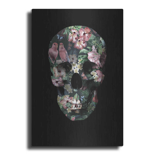 Luxe Metal Art 'Tropic Skull' by Design Fabrikken, Metal Wall Art