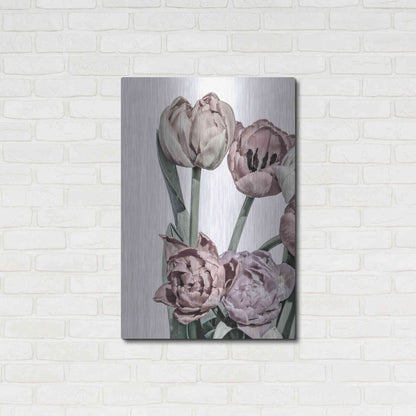 Luxe Metal Art 'Tulips Bright 2' by Design Fabrikken, Metal Wall Art,24x36