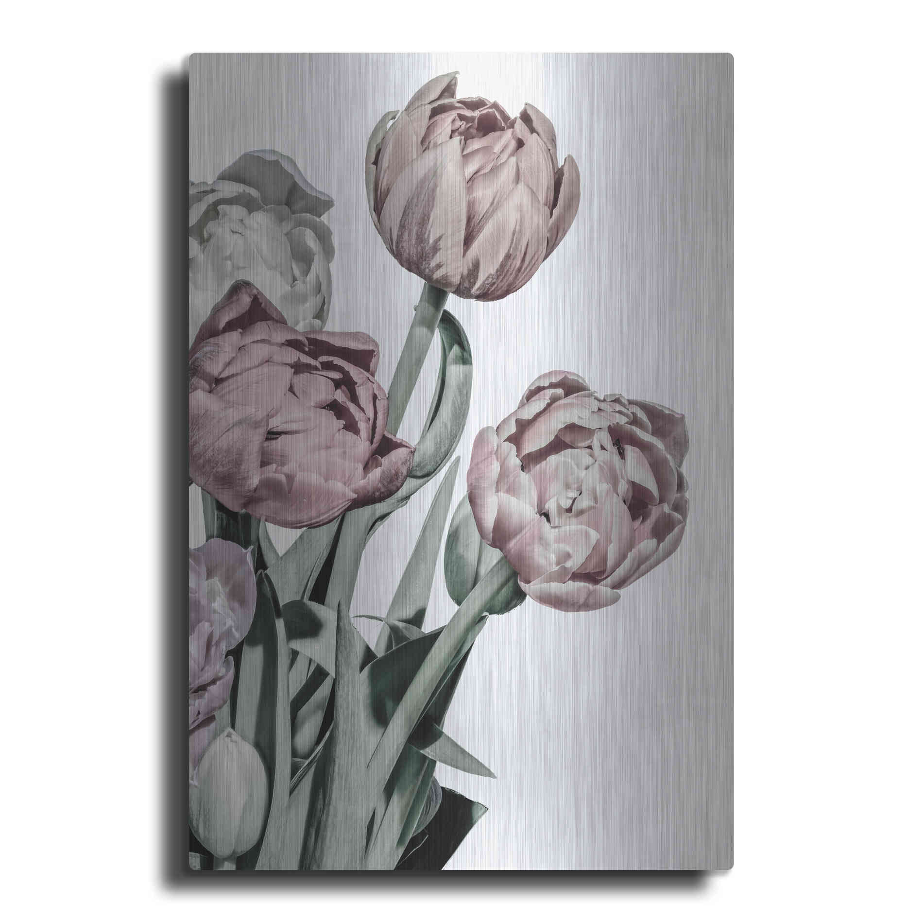 Luxe Metal Art 'Tulips Bright' by Design Fabrikken, Metal Wall Art