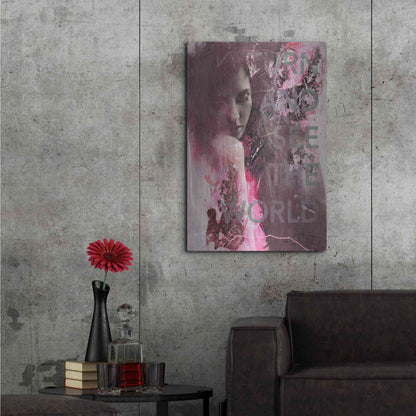 Luxe Metal Art 'Turn and See' by Design Fabrikken, Metal Wall Art,24x36