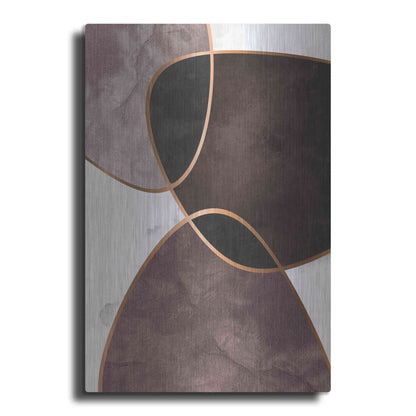 Luxe Metal Art 'Velvet Shapes 4' by Design Fabrikken, Metal Wall Art