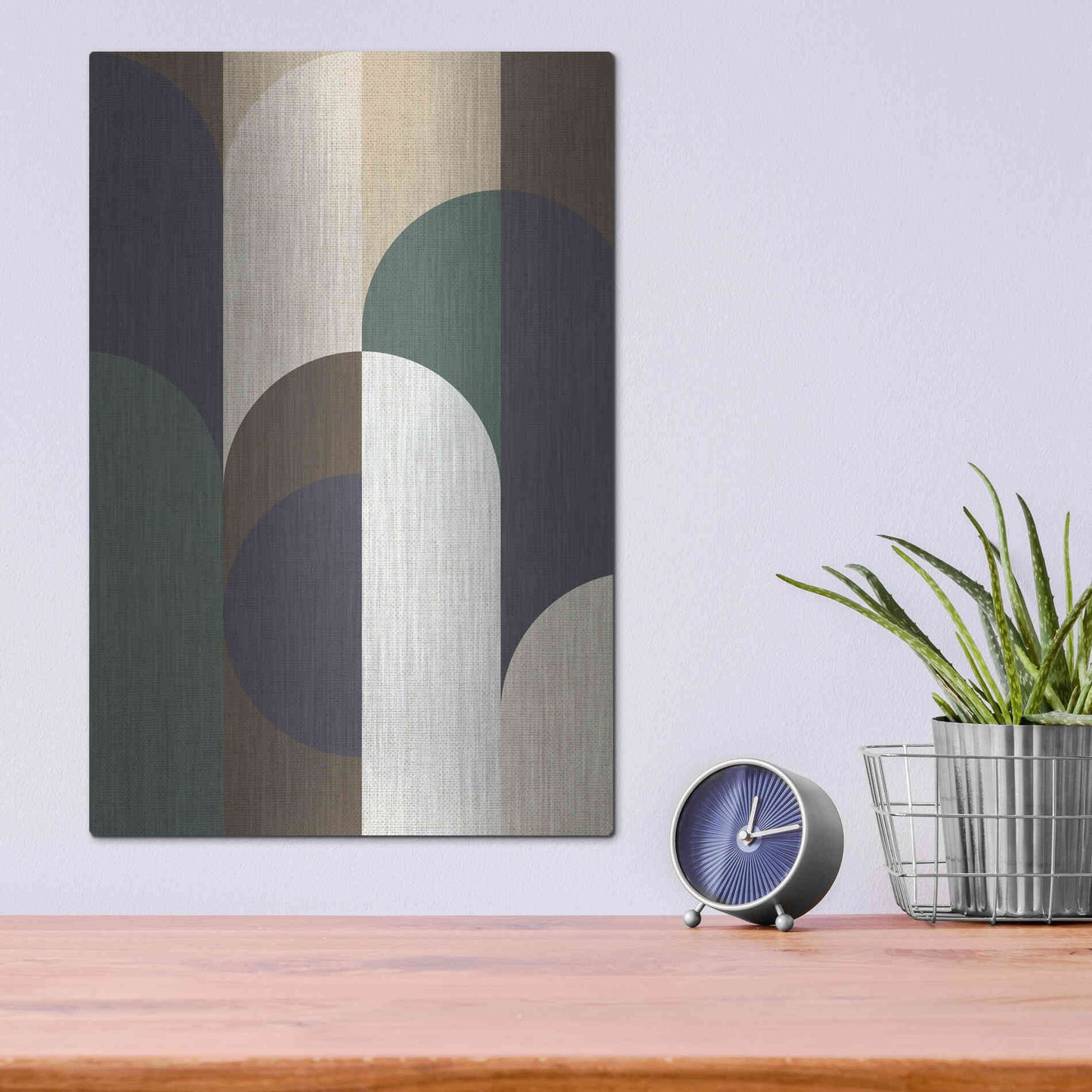 Luxe Metal Art 'Weave 2' by Design Fabrikken, Metal Wall Art,12x16