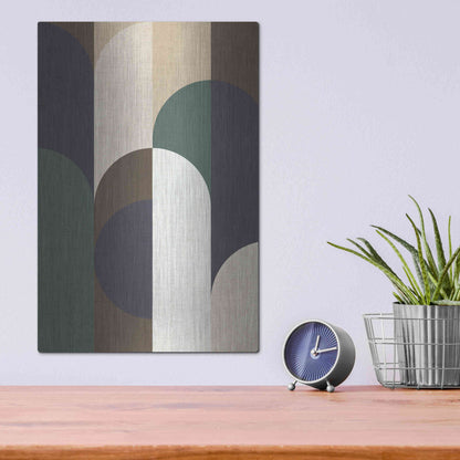 Luxe Metal Art 'Weave 2' by Design Fabrikken, Metal Wall Art,12x16