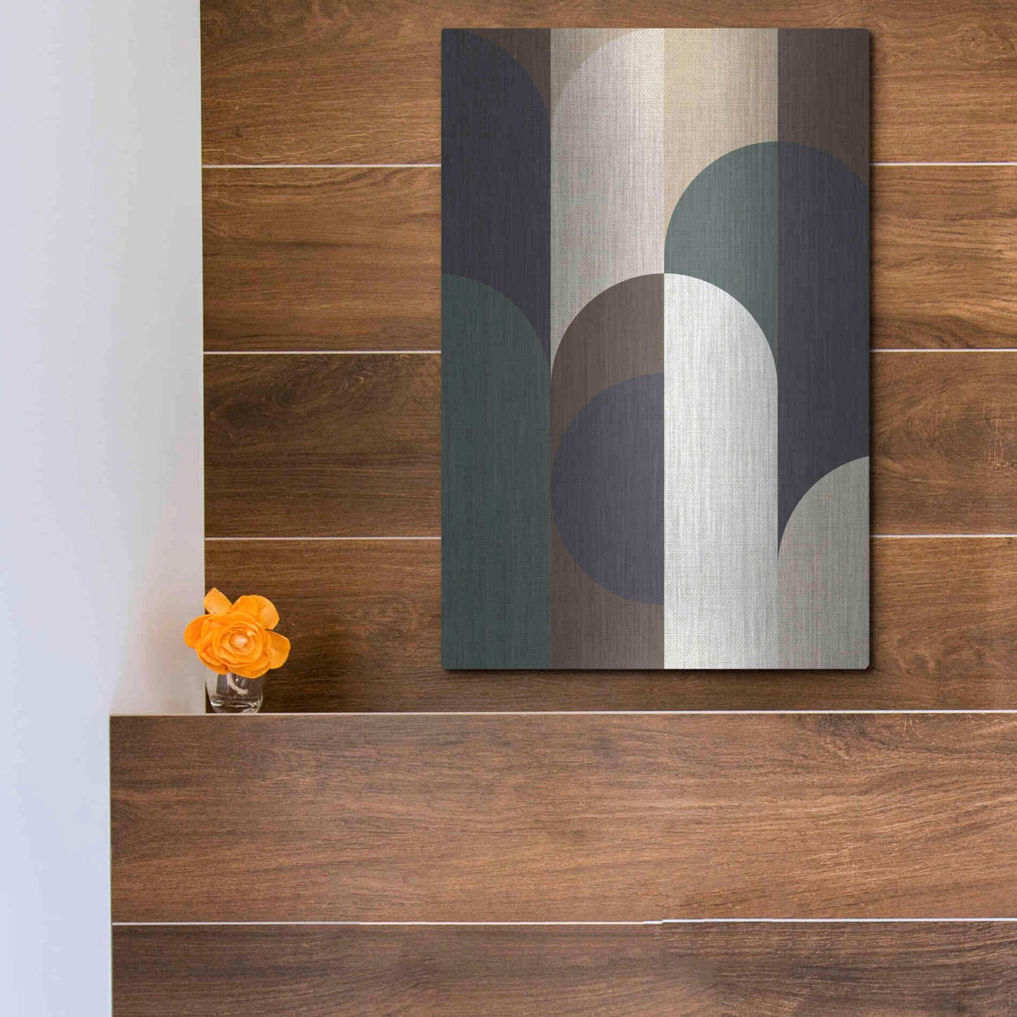 Luxe Metal Art 'Weave 2' by Design Fabrikken, Metal Wall Art,12x16