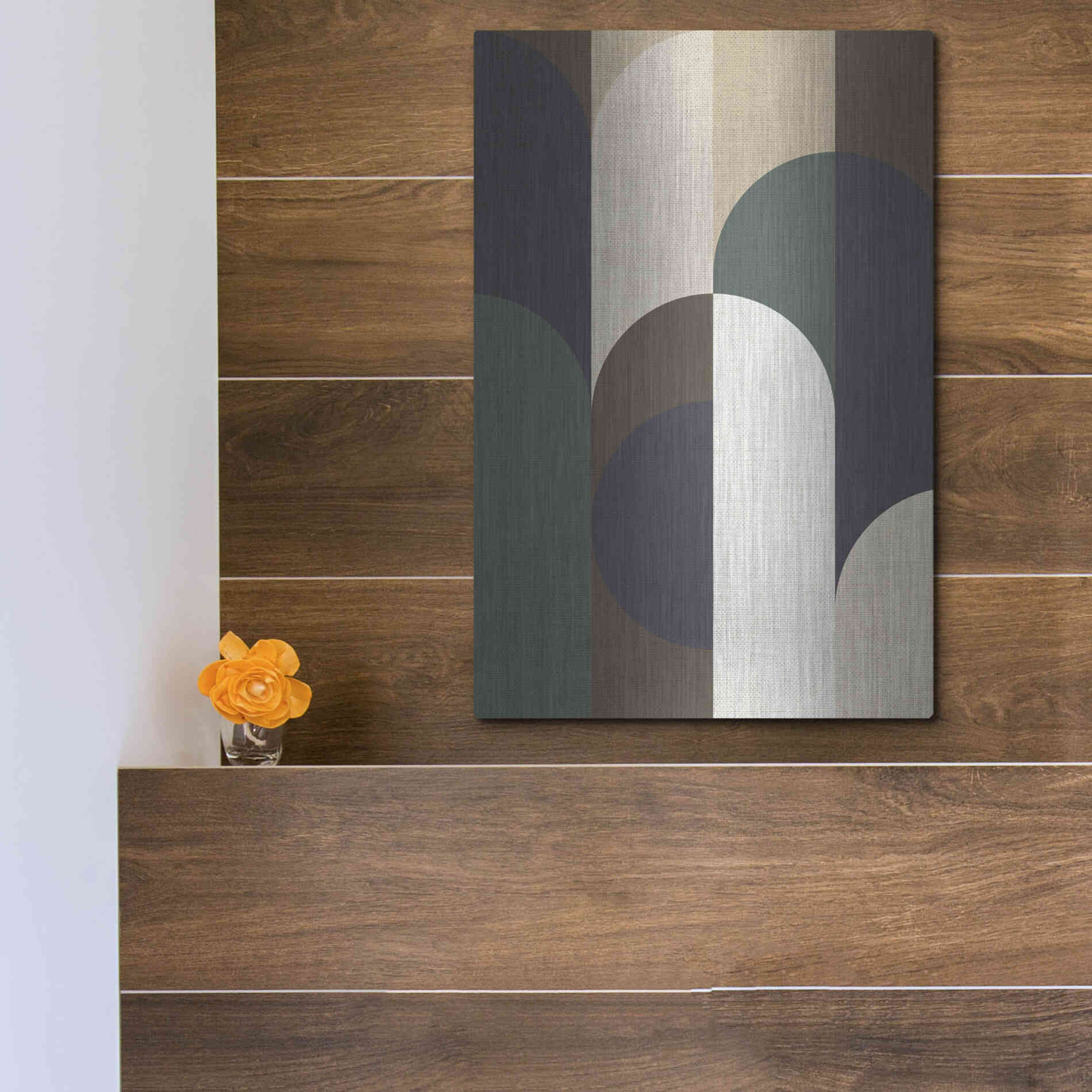 Luxe Metal Art 'Weave 2' by Design Fabrikken, Metal Wall Art,12x16