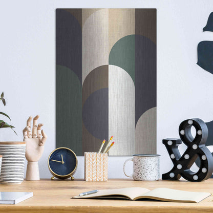 Luxe Metal Art 'Weave 2' by Design Fabrikken, Metal Wall Art,12x16