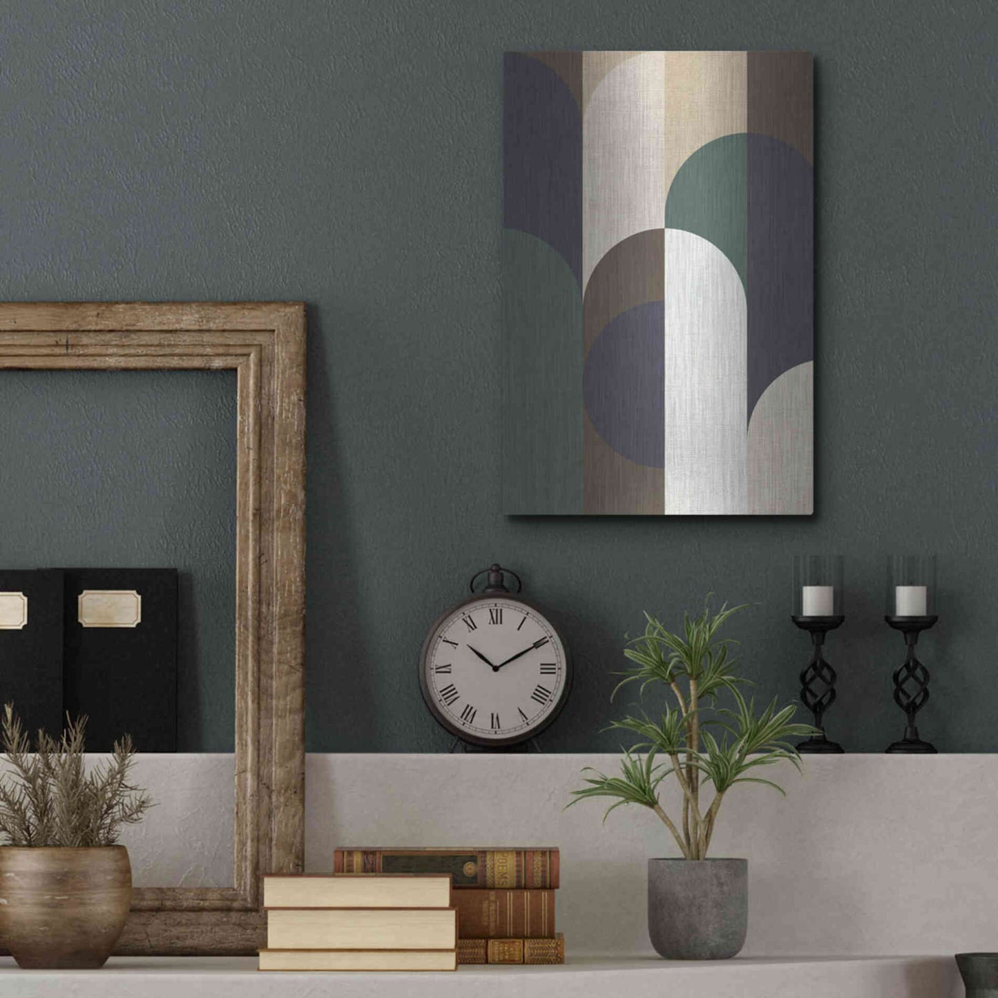 Luxe Metal Art 'Weave 2' by Design Fabrikken, Metal Wall Art,12x16