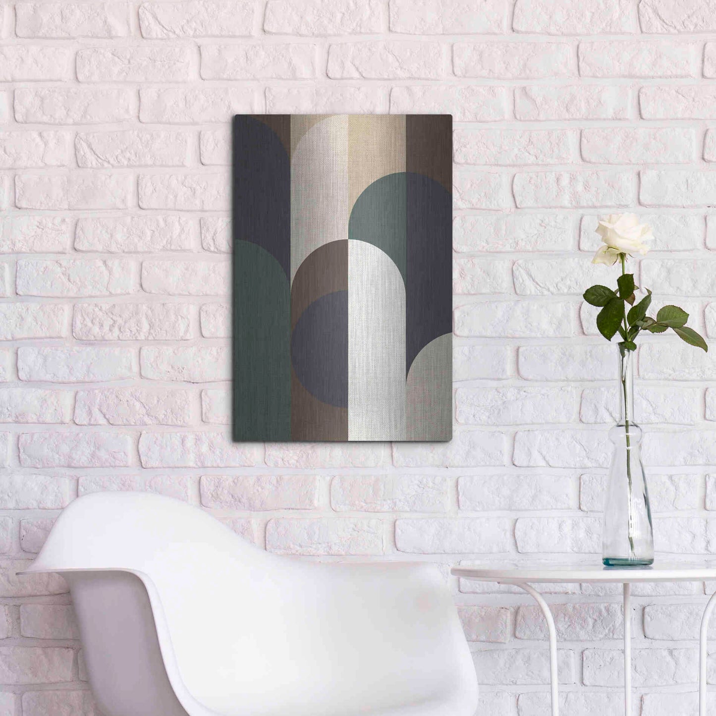 Luxe Metal Art 'Weave 2' by Design Fabrikken, Metal Wall Art,16x24