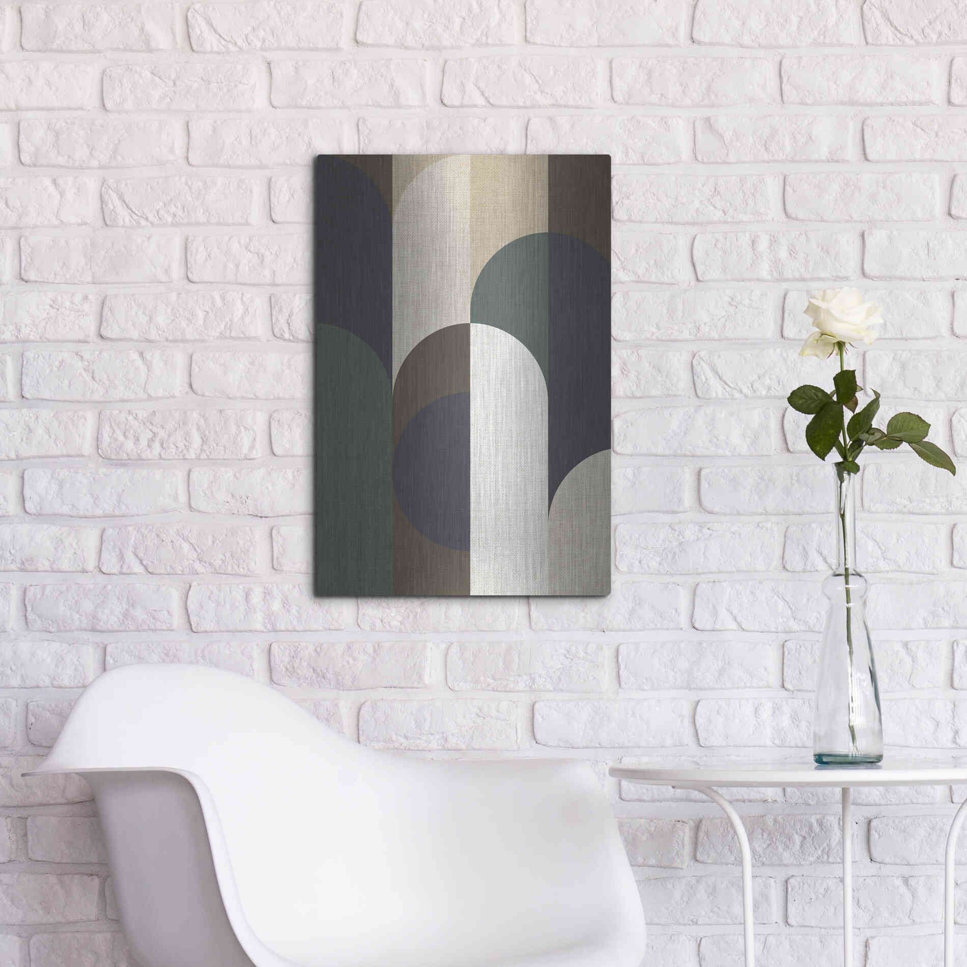 Luxe Metal Art 'Weave 2' by Design Fabrikken, Metal Wall Art,16x24