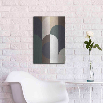 Luxe Metal Art 'Weave 2' by Design Fabrikken, Metal Wall Art,16x24