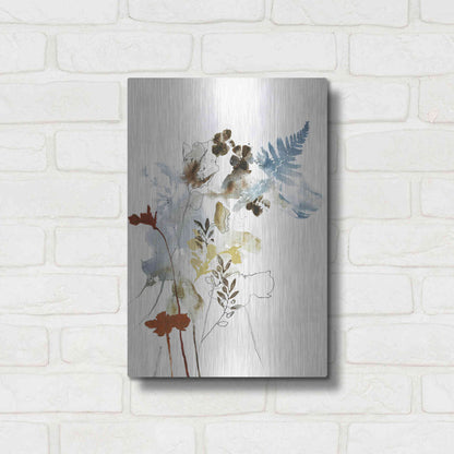 Luxe Metal Art 'Weightless 1' by Design Fabrikken, Metal Wall Art,12x16