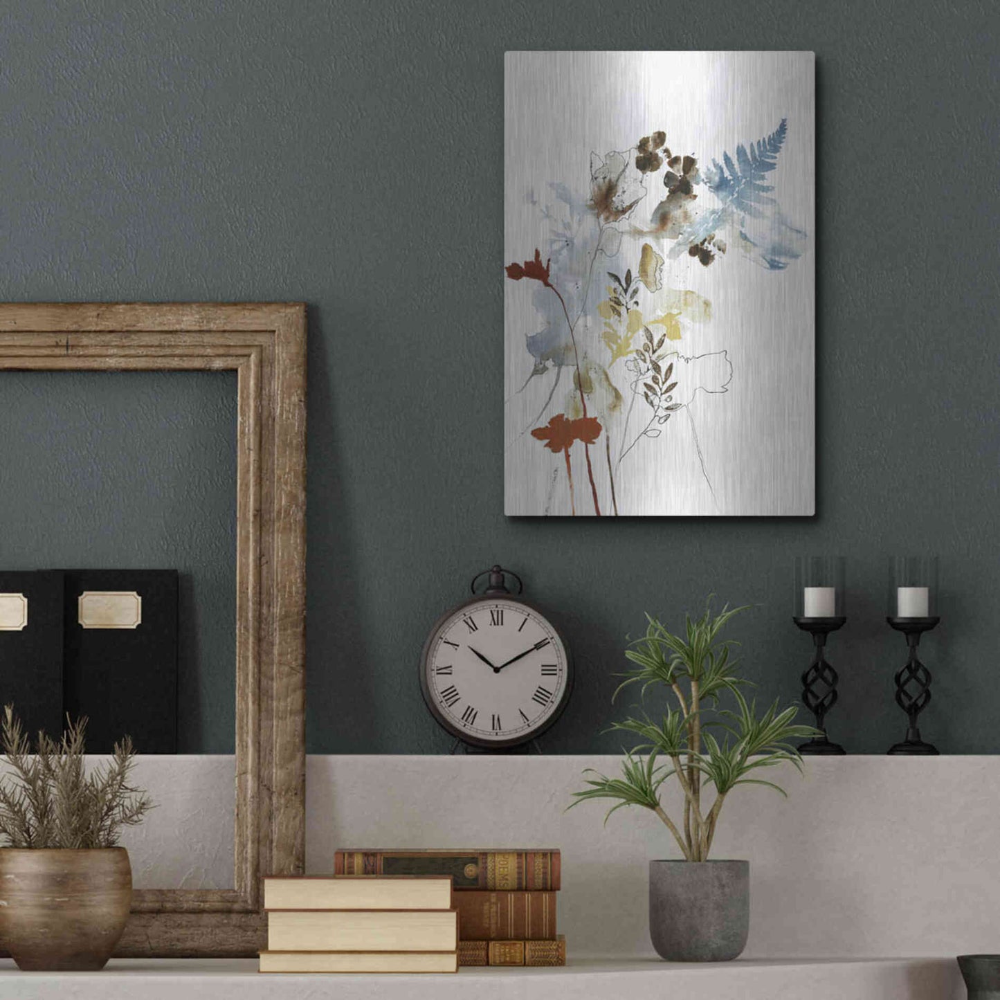 Luxe Metal Art 'Weightless 1' by Design Fabrikken, Metal Wall Art,12x16