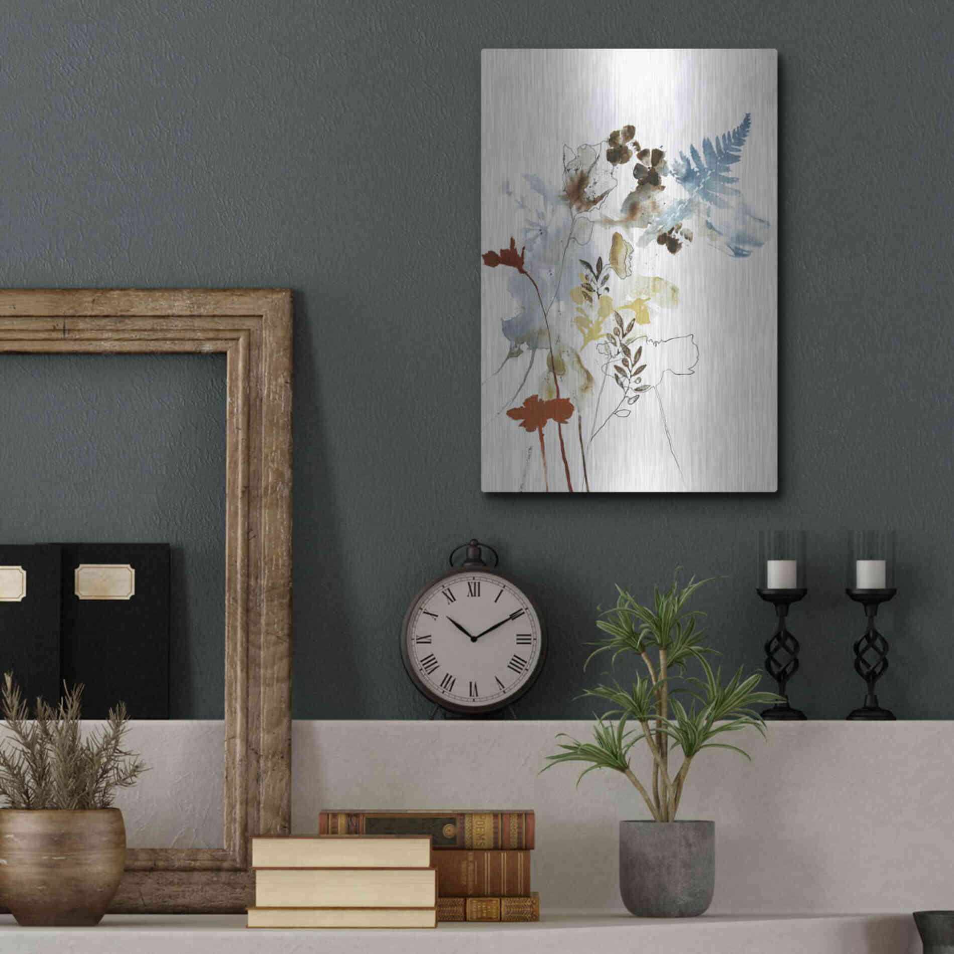 Luxe Metal Art 'Weightless 1' by Design Fabrikken, Metal Wall Art,12x16