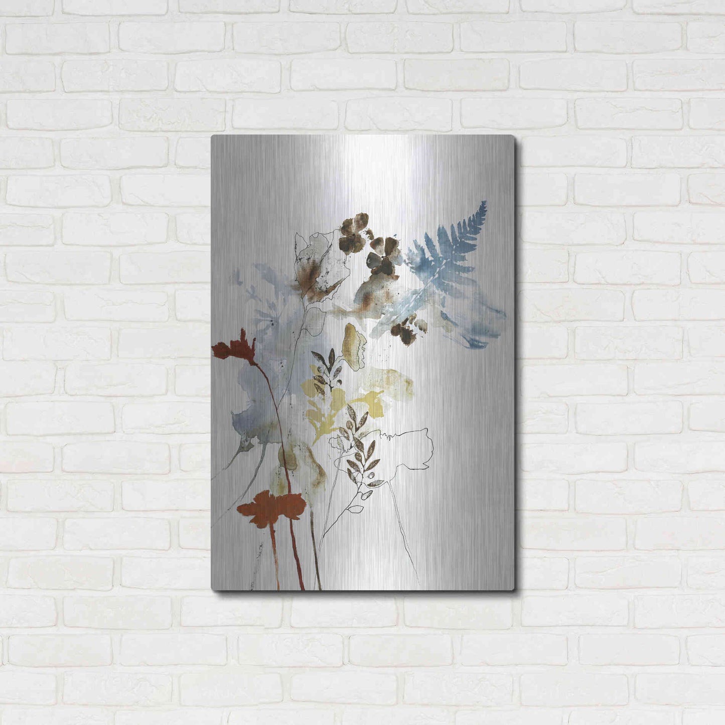 Luxe Metal Art 'Weightless 1' by Design Fabrikken, Metal Wall Art,24x36