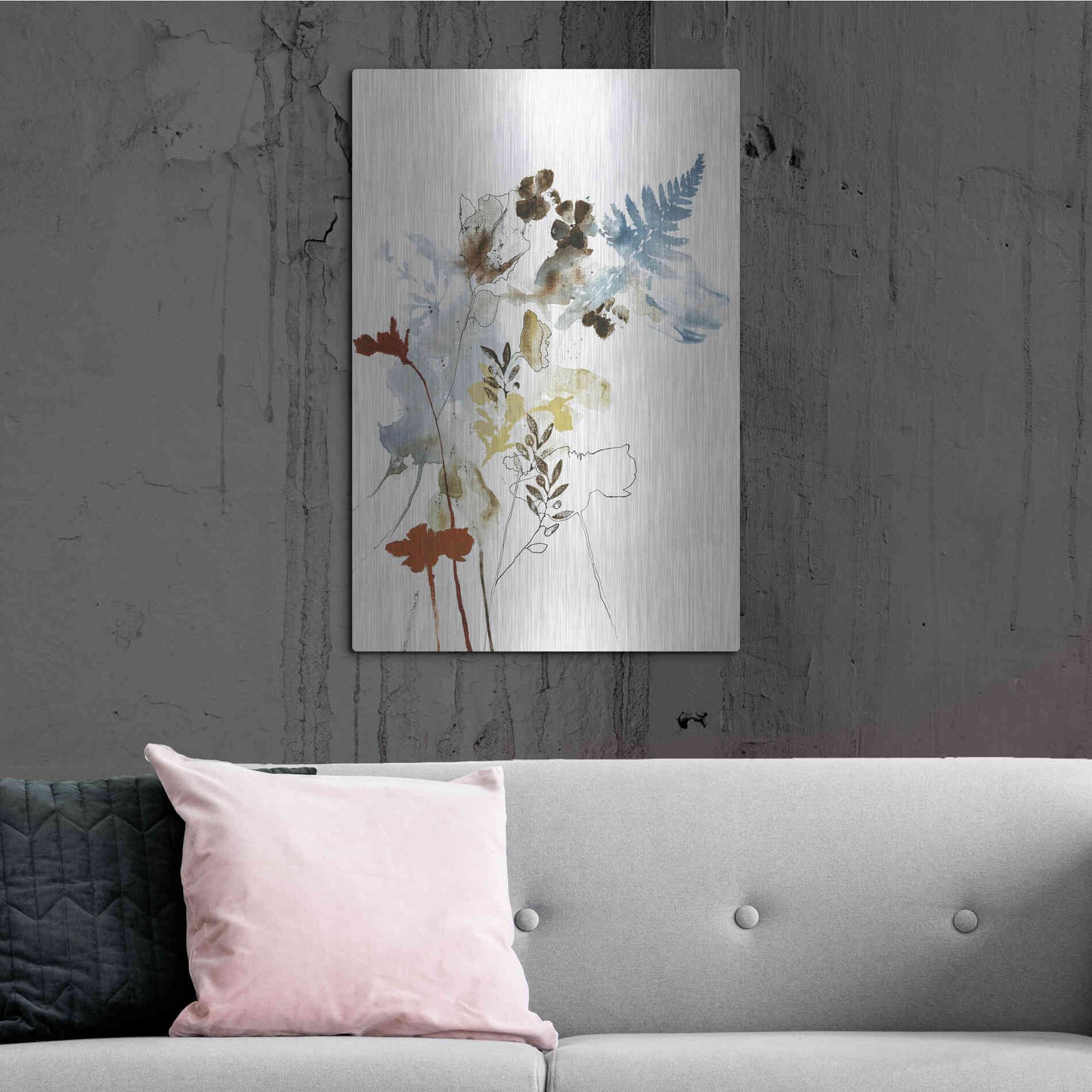 Luxe Metal Art 'Weightless 1' by Design Fabrikken, Metal Wall Art,24x36