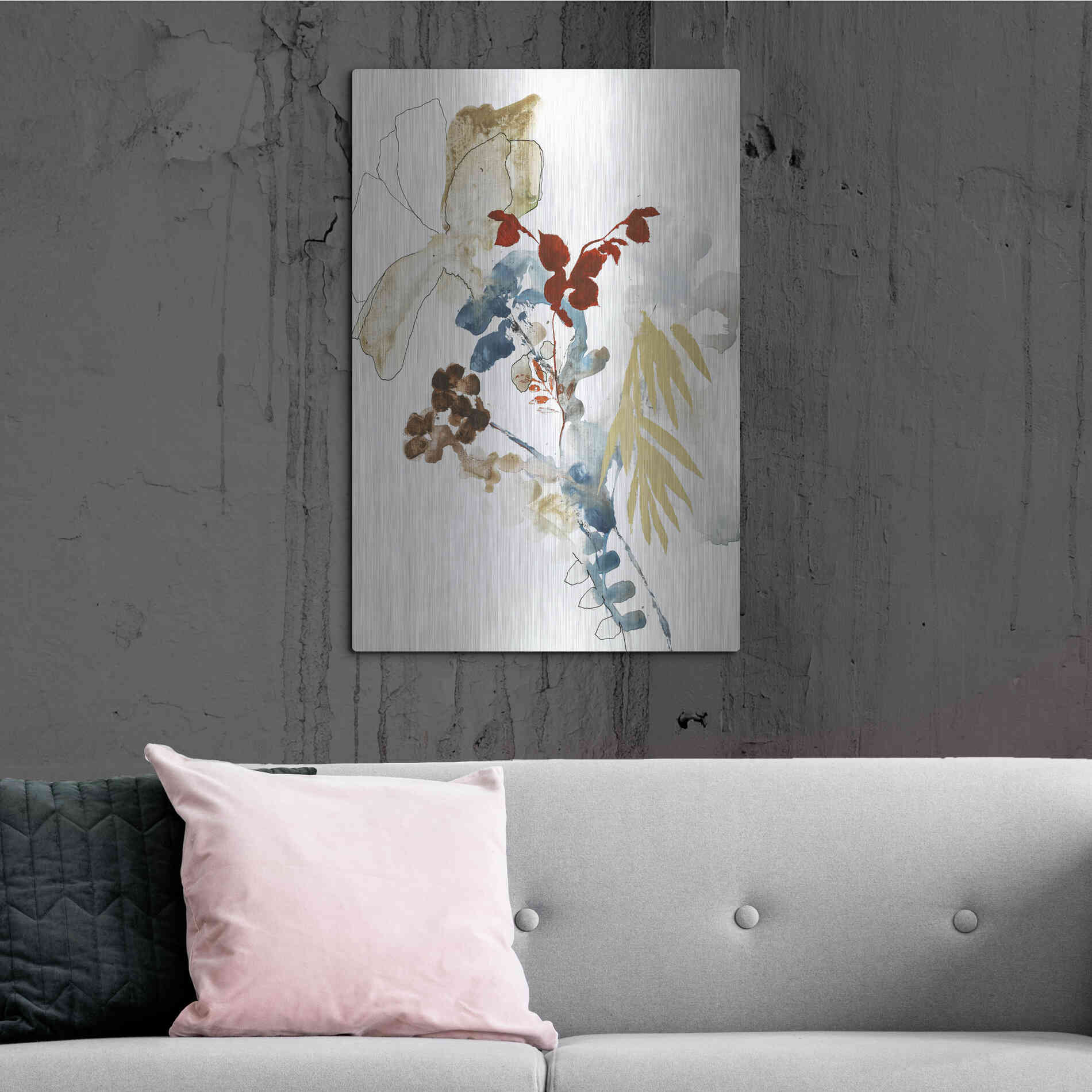 Luxe Metal Art 'Weightless 2' by Design Fabrikken, Metal Wall Art,24x36