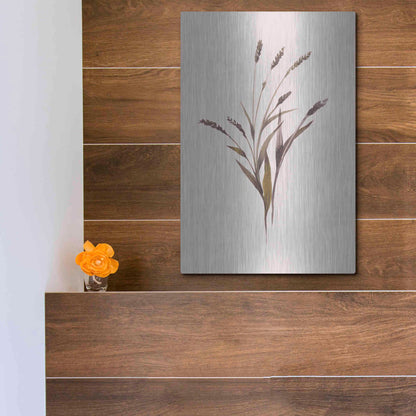 Luxe Metal Art 'Wheat' by Design Fabrikken, Metal Wall Art,12x16