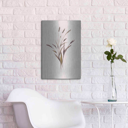 Luxe Metal Art 'Wheat' by Design Fabrikken, Metal Wall Art,16x24