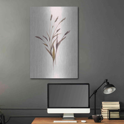 Luxe Metal Art 'Wheat' by Design Fabrikken, Metal Wall Art,24x36