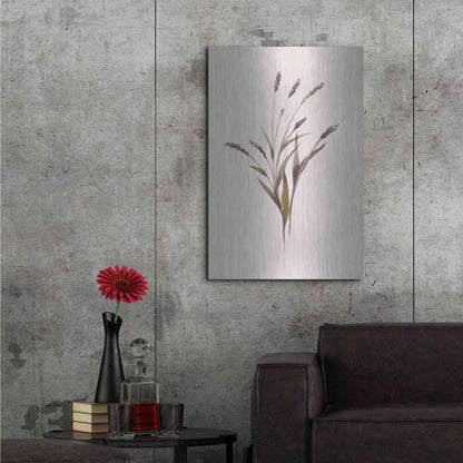 Luxe Metal Art 'Wheat' by Design Fabrikken, Metal Wall Art,24x36