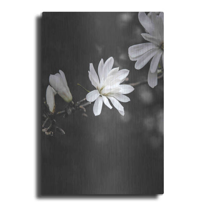 Luxe Metal Art 'White Flowers' by Design Fabrikken, Metal Wall Art