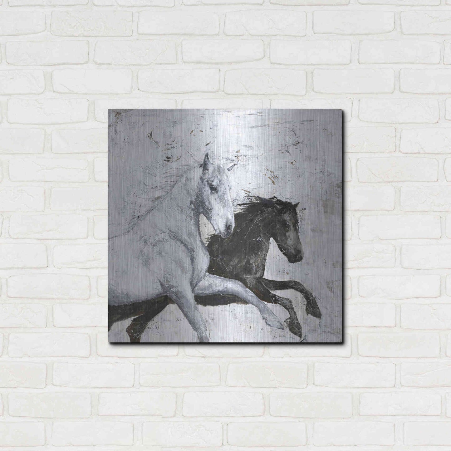 Luxe Metal Art 'Wild Horse 2' by Design Fabrikken, Metal Wall Art,24x24