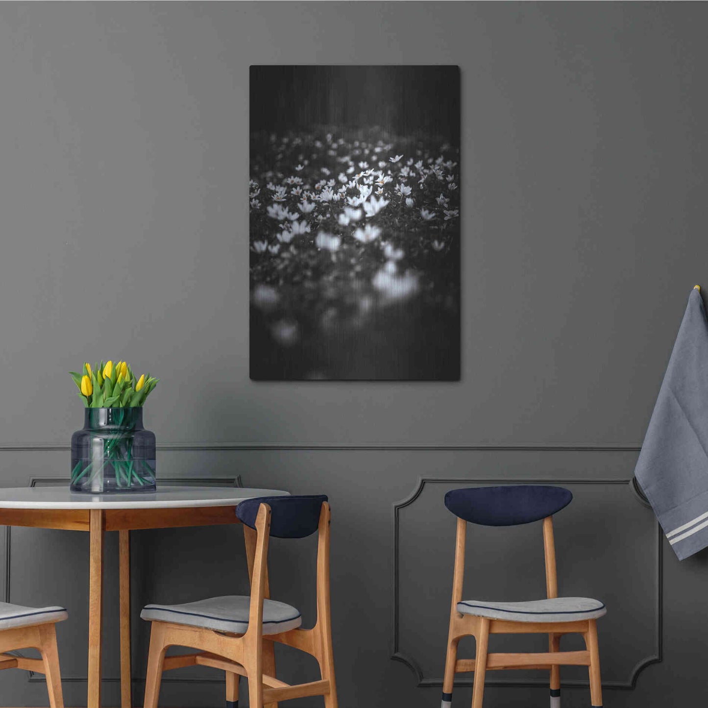 Luxe Metal Art 'Windflowers' by Design Fabrikken, Metal Wall Art,24x36