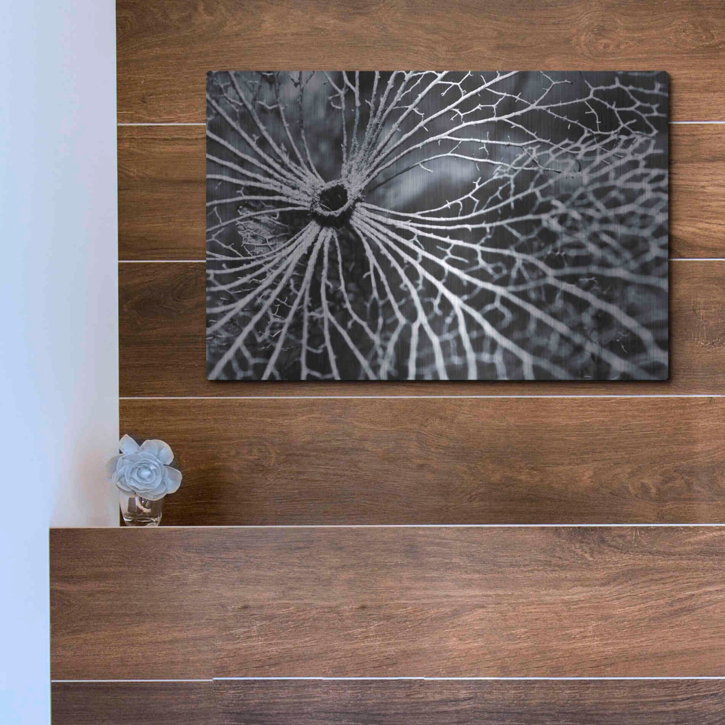 Luxe Metal Art 'Winterspell' by Design Fabrikken, Metal Wall Art,16x12