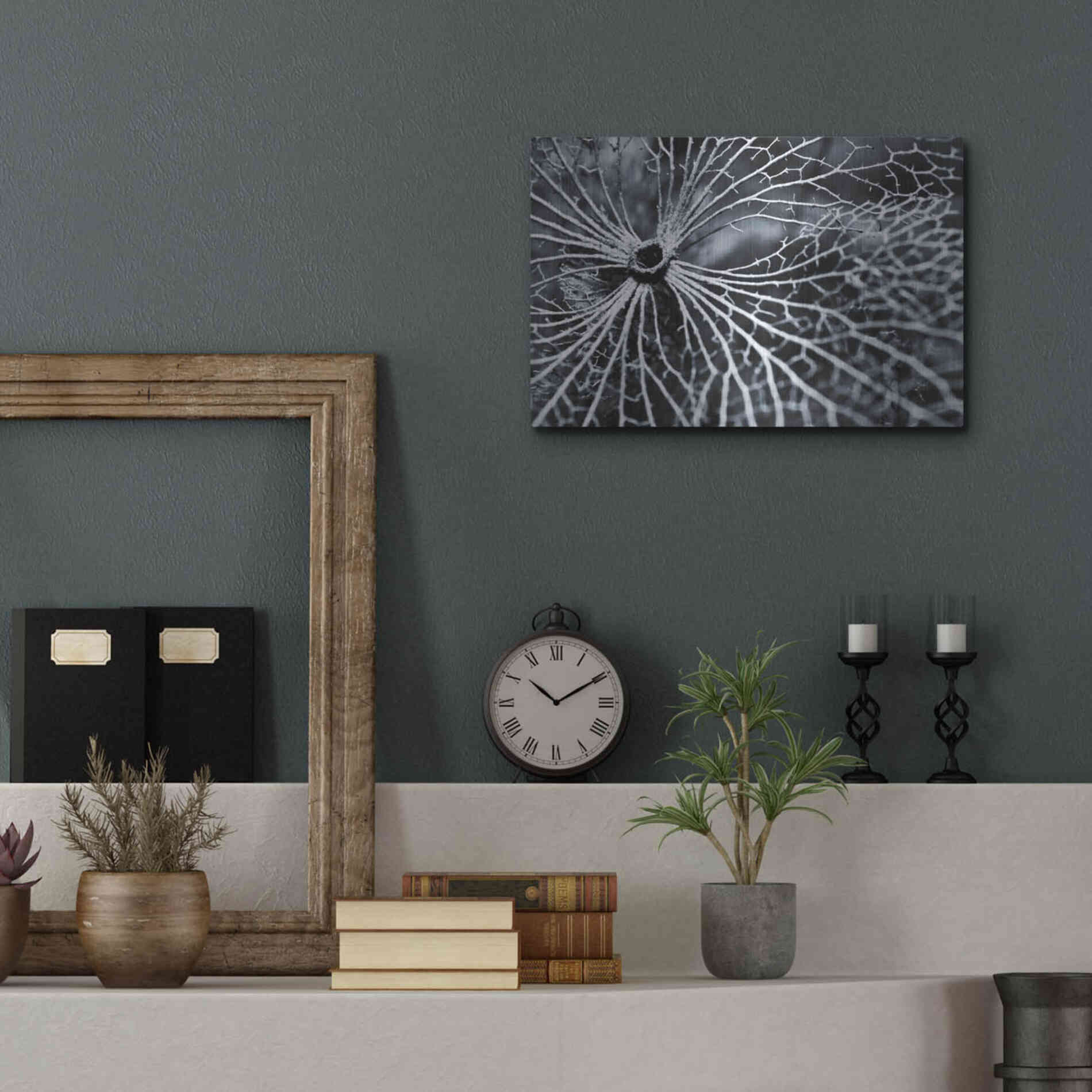 Luxe Metal Art 'Winterspell' by Design Fabrikken, Metal Wall Art,16x12