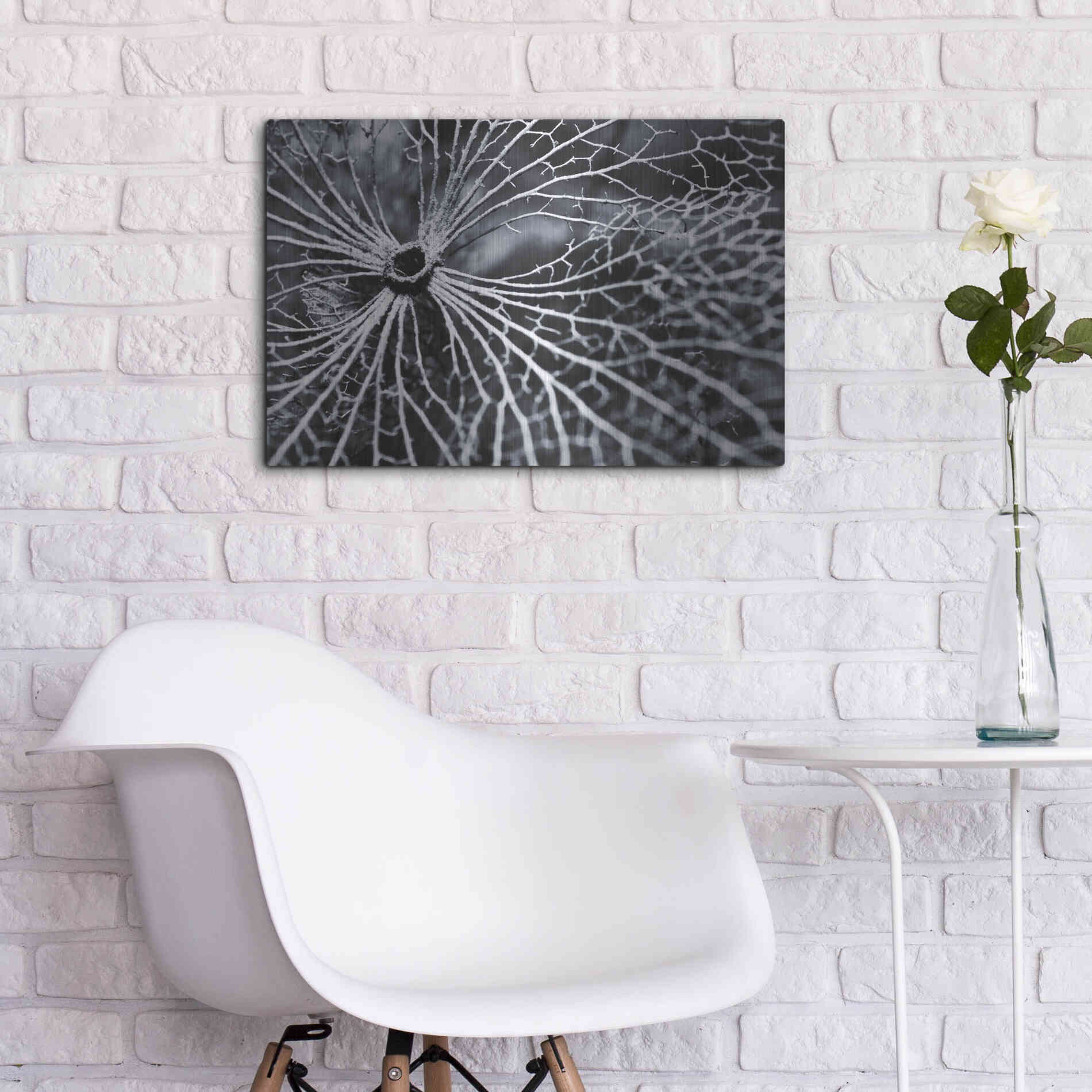 Luxe Metal Art 'Winterspell' by Design Fabrikken, Metal Wall Art,24x16