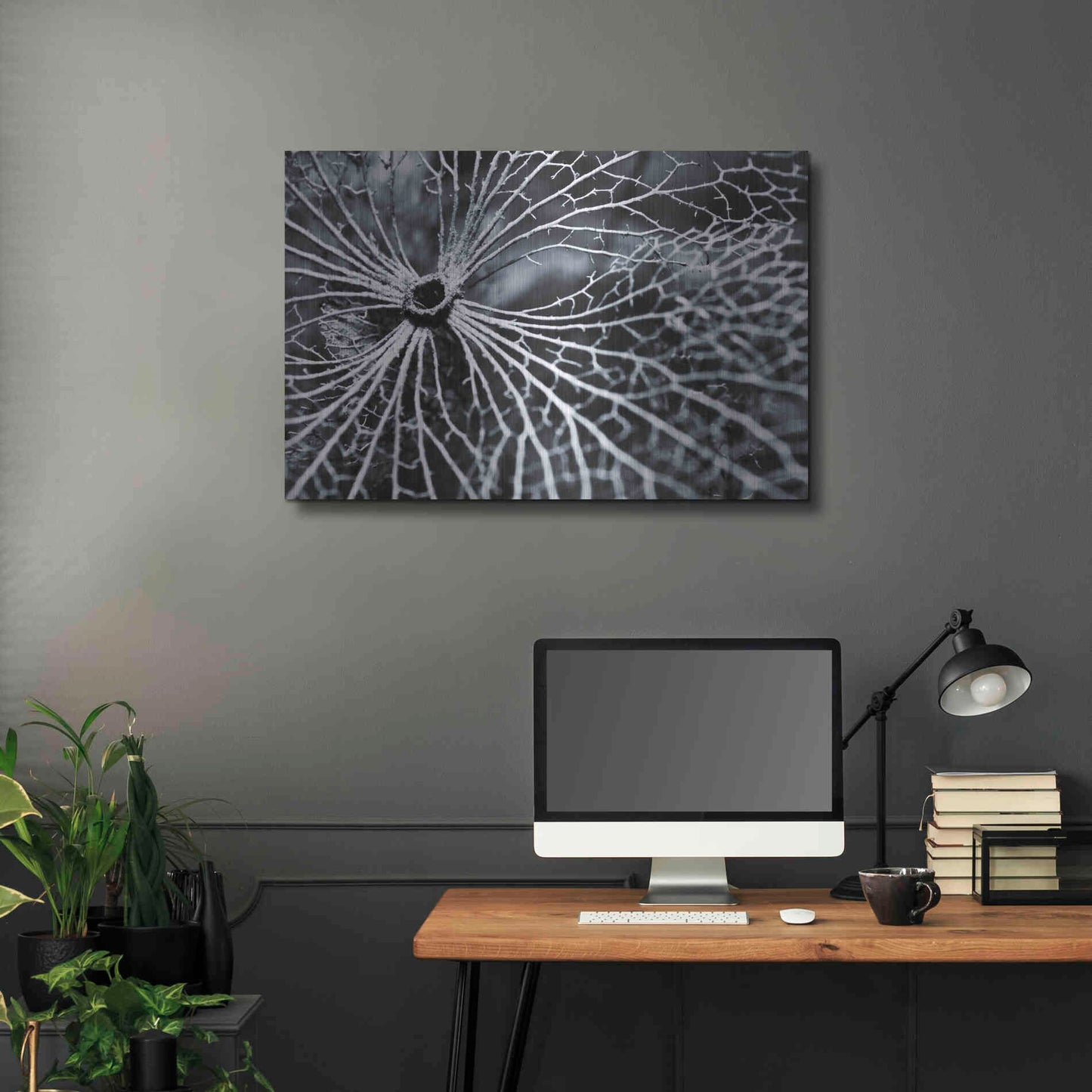 Luxe Metal Art 'Winterspell' by Design Fabrikken, Metal Wall Art,36x24