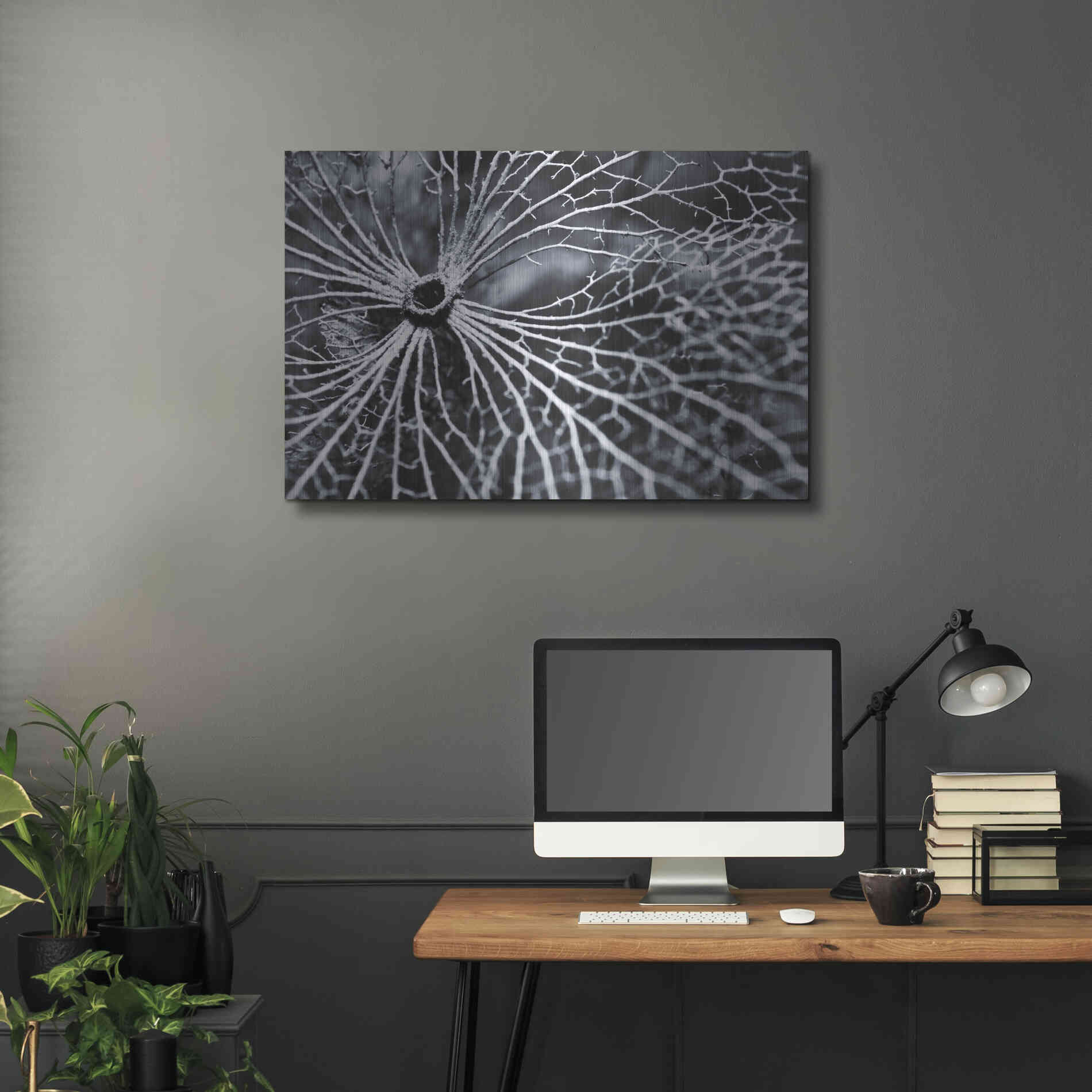 Luxe Metal Art 'Winterspell' by Design Fabrikken, Metal Wall Art,36x24