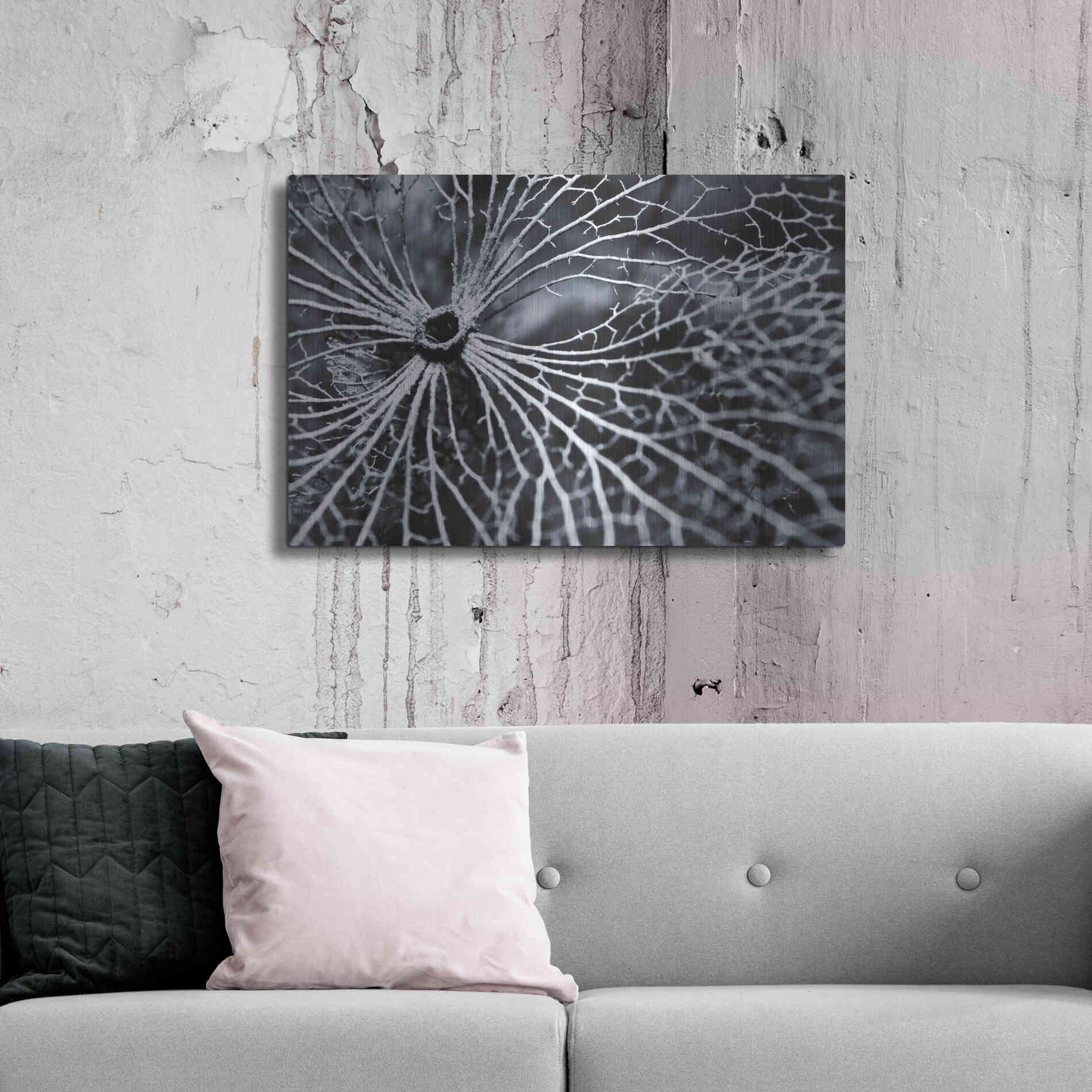 Luxe Metal Art 'Winterspell' by Design Fabrikken, Metal Wall Art,36x24