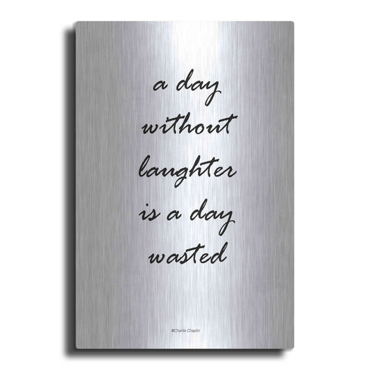 Luxe Metal Art 'Without Laughter' by Design Fabrikken, Metal Wall Art