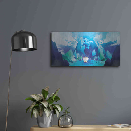 Luxe Metal Art 'Triton' by Jonathan Lam, Metal Wall Art,24x12