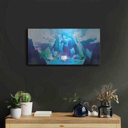 Luxe Metal Art 'Triton' by Jonathan Lam, Metal Wall Art,24x12