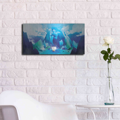 Luxe Metal Art 'Triton' by Jonathan Lam, Metal Wall Art,24x12