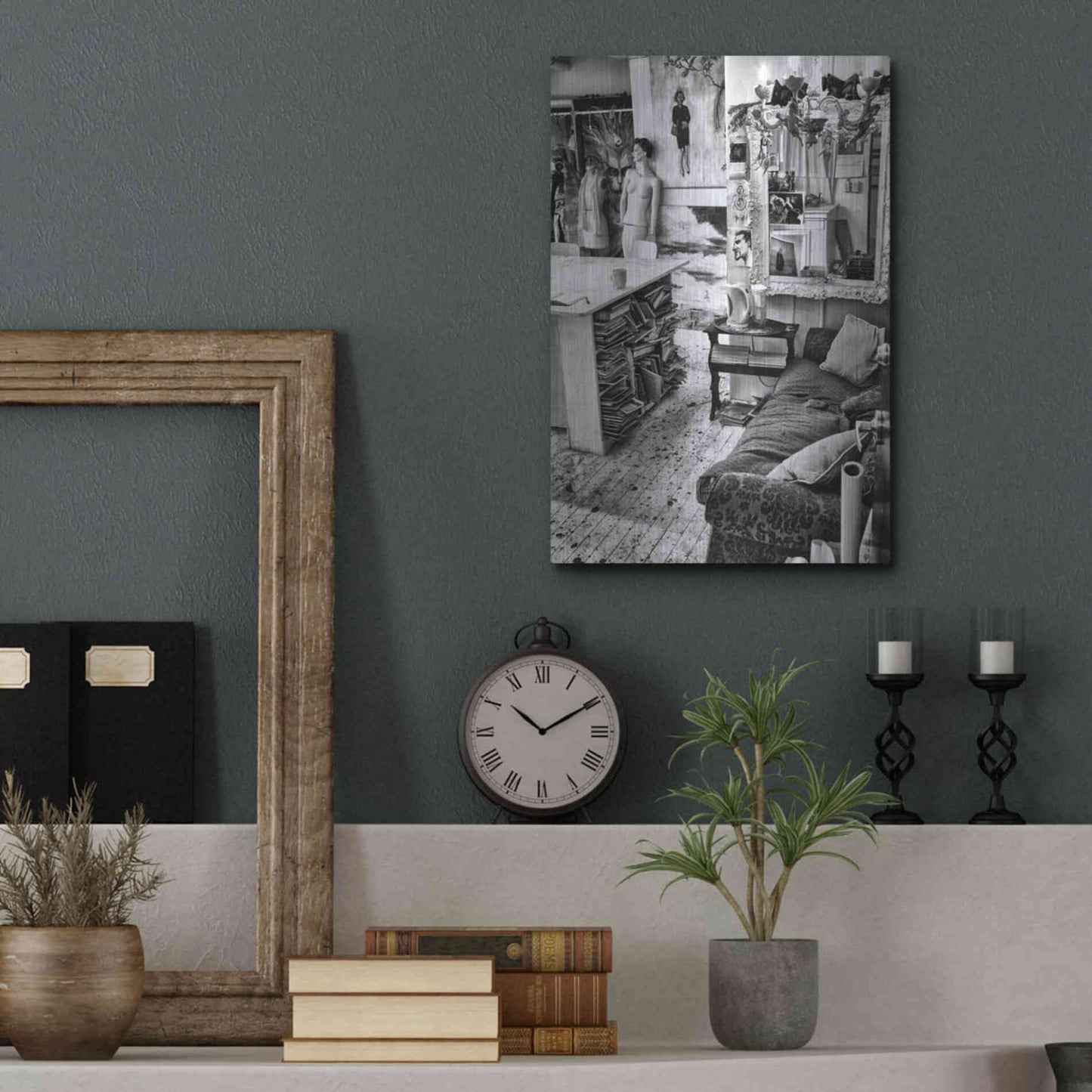 Luxe Metal Art 'Workspace' by Design Fabrikken, Metal Wall Art,12x16